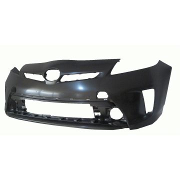 Bumper Cover Front w/o Headlamp Washers Halogen Headlamps Primed for Toyota Prius Prius Plug-In