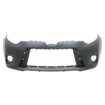 Bumper Cover Front w/o Chrome Grille Surround Primed for Toyota Corolla L LE Le Eco Plus LE Eco CE 2014-2016