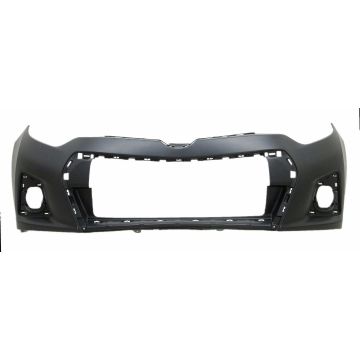 Bumper Cover Front w/Chrome Grille Surround Primed for Toyota Corolla S 2014-2016
