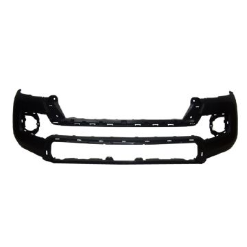Bumper Cover Front w/o Fender Flare Holes Primed for Toyota Tacoma 2016-2023