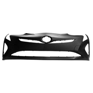 Bumper Cover Front w/o Park Assist Primed CAPA for Toyota Prius 2016-2018