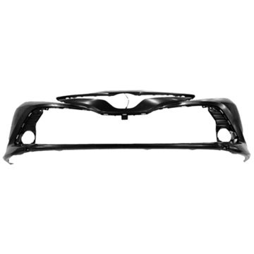 Bumper Cover Front w/Blind Spot Monitor w/Rear Cross Traffic Alert Primed for Toyota Camry Hybrid XLE XLE XLE Navi Hybrid LE 2018-2020