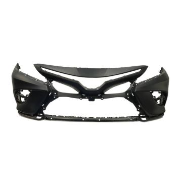 Bumper Cover Front w/o Parking Sensors Primed for Toyota Camry Hybrid LE Hybrid XLE Hybrid SE SE SE Nightshade 2018-2020