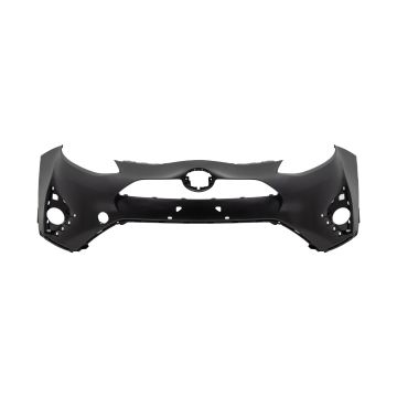 Bumper Cover Front w/Wheel Opening Moldings Primed for Toyota Prius C 2018-2019