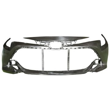 Bumper Cover Front Primed CAPA for Toyota Corolla Hatchback 2019-2022