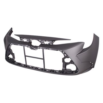 Bumper Cover Front Primed North America Built CAPA for Toyota Corolla Sedan L LE XLE Hybrid LE Hybrid XLE 2020-2024
