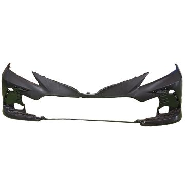 Bumper Cover Front w/o Parking Sensors Primed for Toyota Camry LE Hybrid LE Hybrid XLE XLE 2021-2024