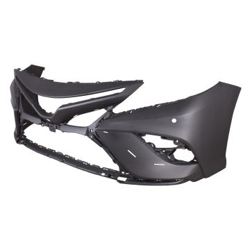 Bumper Cover Front w/o TRD Pkg w/Front View Camera w/Parking Sensors Primed for Toyota Camry Hybrid XSE XSE 2021-2024