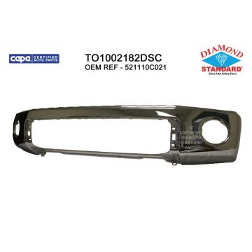Bumper Face Bar Front w/o Parking Assist CAPA for Toyota Tundra 2007-2013