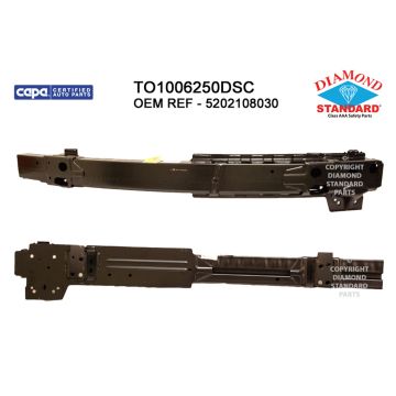 Bumper Cover Reinforcement Front From 8-15 CAPA for Toyota Sienna 2015-2020