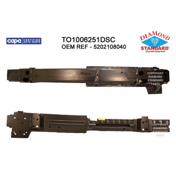 Bumper Cover Reinforcement Front To 8-15 CAPA for Toyota Sienna 2015