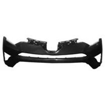 Bumper Cover Front Upper w/Tab Holes w/o Park Assist Primed North America Built for Toyota RAV4 2016-2018