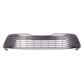 Bumper Cover Grille Front w/o Parking Sensors CAPA for Toyota Camry Hybrid XLE 2018-2020