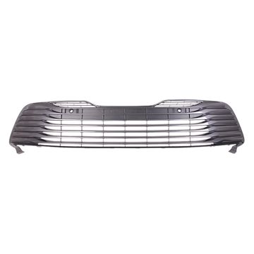 Bumper Cover Grille Front w/Parking Sensors CAPA for Toyota Camry Hybrid XLE 2018-2020