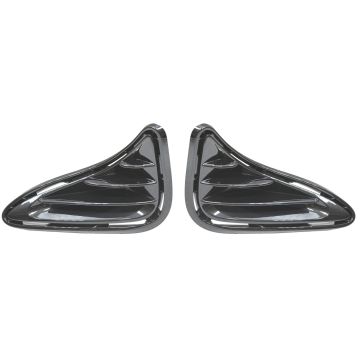 Bumper Insert Front Lamp Opening Cover w/o LED DRL 1 Pair for Toyota Corolla L LE LE Eco XLE CE 2017-2019