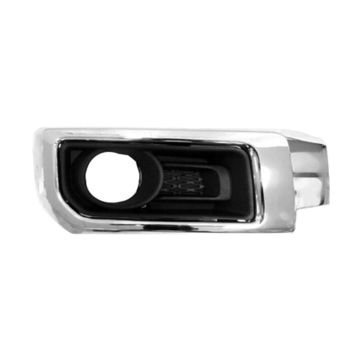 Bumper Insert Front Right Fog Lamp Bezel w/Chrome Trim w/Fog Lamps for Toyota 4Runner 2014-2024