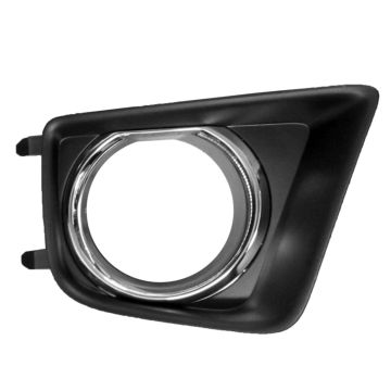 Bumper Insert Front Right Fog Lamp Bezel w/Chrome Bezel for Toyota Tacoma 2013-2015