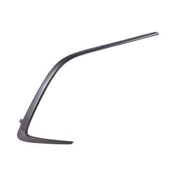 Bumper Cover Molding Front Right Grille Opening Garnish Dark Gray CAPA for Toyota Corolla Hatchback 2019-2022