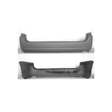 Bumper Cover Rear w/o Park Sensor Primed for Toyota Sienna 2004-2010