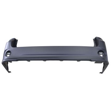 Bumper Cover Rear w/o Park Assist Sensors Primed CAPA for Toyota Sienna SE SE Premium 2011-2020