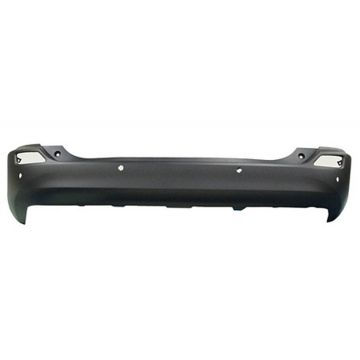 Bumper Cover Rear w/Parking Sensors Textured CAPA for Toyota RAV4 2013-2015