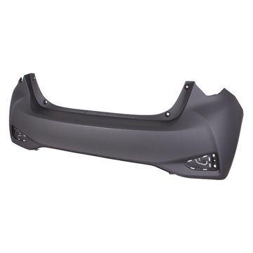 Bumper Cover Rear Primed CAPA for Toyota Yaris Hatchback 2018-2019
