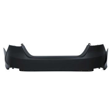 Bumper Cover Rear w/o Parking Sensors Primed CAPA for Toyota Camry Hybrid LE Hybrid XLE L LE 2018-2024