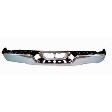 Bumper Face Bar Rear w/o Rock Warrior Pkg w/o Parking Assist Chrome for Toyota Tundra 2007-2013