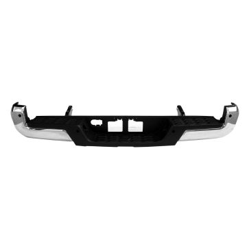 Bumper Assembly Rear w/o Towing Hitch w/Parking Assist Chrome for Toyota Tacoma 2016-2023