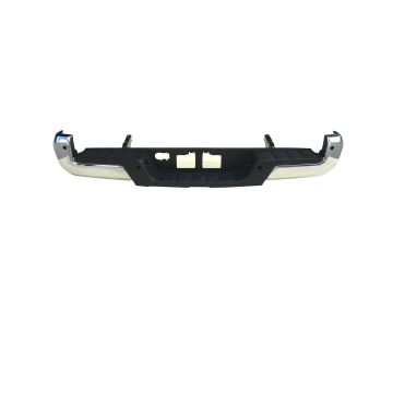 Bumper Assembly Rear w/o Towing Hitch w/Parking Assist Chrome CAPA for Toyota Tacoma 2016-2023