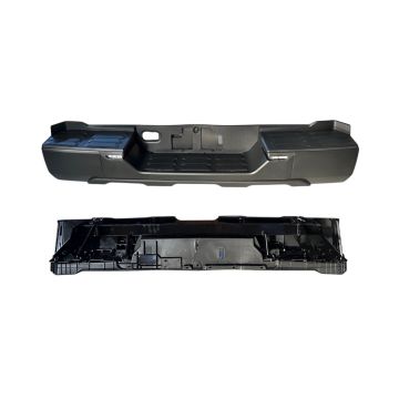 Bumper Assembly Rear w/o Parking Sensors w/Back-up Lamp w/o Tow Hitch Black for Toyota Tundra 2022-2024