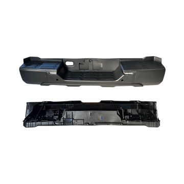 Bumper Assembly Rear w/Parking Sensors w/Back-up Lamp w/o Tow Hitch Black for Toyota Tundra 2022-2024