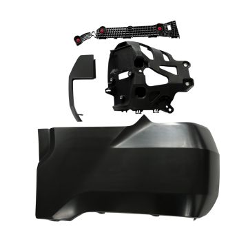 Bumper Extension Assembly Rear Left Outer w/o Wheel Opening Mouldings w/o Parking Sensors Primed for Toyota Tundra 2022-2024