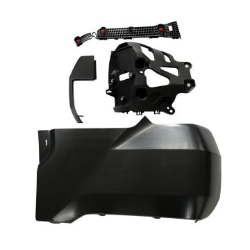 Bumper Extension Assembly Rear Left Outer w/Wheel Opening Mouldings w/o Parking Sensors Primed for Toyota Tundra 2022-2024
