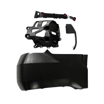Bumper Extension Assembly Rear Right Outer w/o Wheel Opening Mouldings w/Parking Sensors Primed for Toyota Tundra 2022-2024