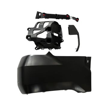 Bumper Extension Assembly Rear Right Outer w/Wheel Opening Mouldings w/Parking Sensors Primed for Toyota Tundra 2022-2024