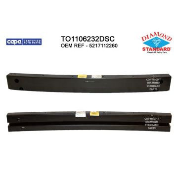 Bumper Cover Reinforcement Rear CAPA for Scion iM Toyota Corolla iM
