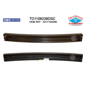 Bumper Cover Reinforcement Rear North America Built CAPA for Toyota Corolla Sedan 2020-2022