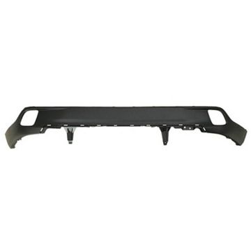 Bumper Cover Rear Lower w/o Chrome Trim Textured CAPA for Toyota Highlander Limited LE XLE LE Plus Hybrid Limited Hybrid LE Hybrid XLE SE Limited Platinum Hybrid Limited Platinum 2014-2019
