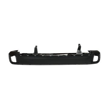 Bumper Cover Rear Lower w/Chrome Trim Textured CAPA for Toyota Highlander Limited SE LE XLE LE Plus Hybrid Limited Hybrid LE Hybrid XLE Limited Platinum Hybrid Limited Platinum 2017-2019