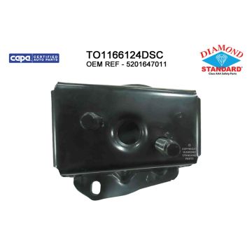 Bumper Bracket Rear Left CAPA for Toyota Prius 2004-2009