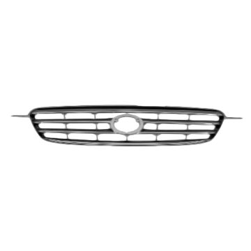 Grille Assembly w/Chrome Emblem for Toyota Corolla 2003-2004