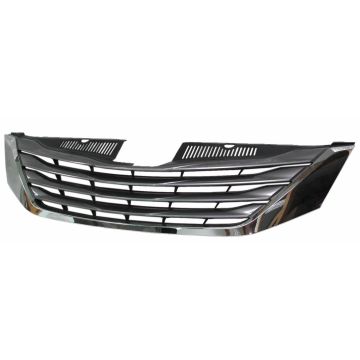 Grille Assembly w/o Premium Pkg 8 Passenger w/o Radar Cruise Control CAPA for Toyota Sienna Base XLE L 2011-2014