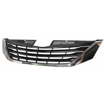 Grille w/o Radar Cruise Controll Grille & Molding Assembly CAPA for Toyota Sienna LE 2011-2014