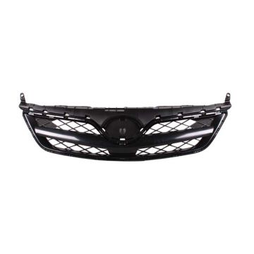 Grille Assembly Black Sand Pearl (Code 209) Canada Built CAPA for Toyota Corolla 2011-2013