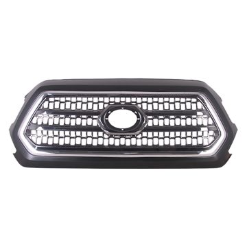 Grille Assembly Chrome/Black for Toyota Tacoma TRD Sport TRD Off-Road 2016-2017
