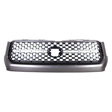 Grille Assembly Standard Type w/o Chrome Surround Matte Black CAPA for Toyota Tundra 2018-2020