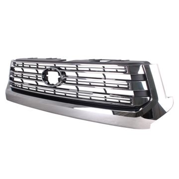 Grille Assembly Billet Type w/Chrome Surround Chrome for Toyota Tundra 2018-2021