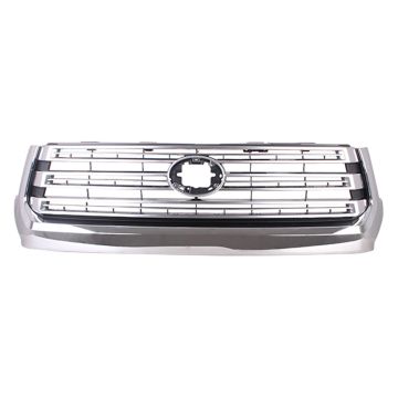 Grille Assembly Billet Type w/Chrome Surround Silver CAPA for Toyota Tundra 2018-2021