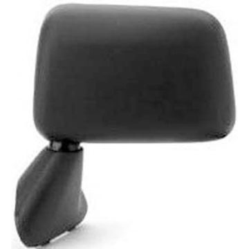 Door Mirror Assembly Left Door Mount Foldaway Manual Black for Toyota Pickup 1987-1988